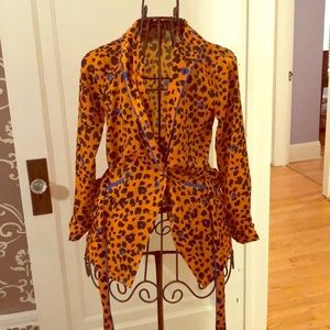 New house of Harlow leopard blazer/cardigan